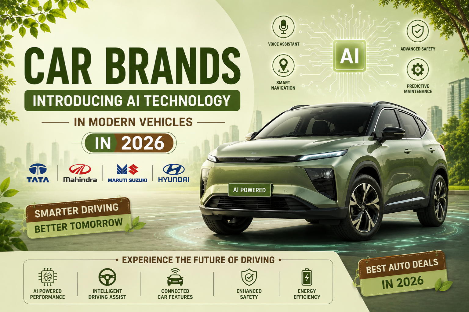 Top Indian Car Brands Introducing AI Technology