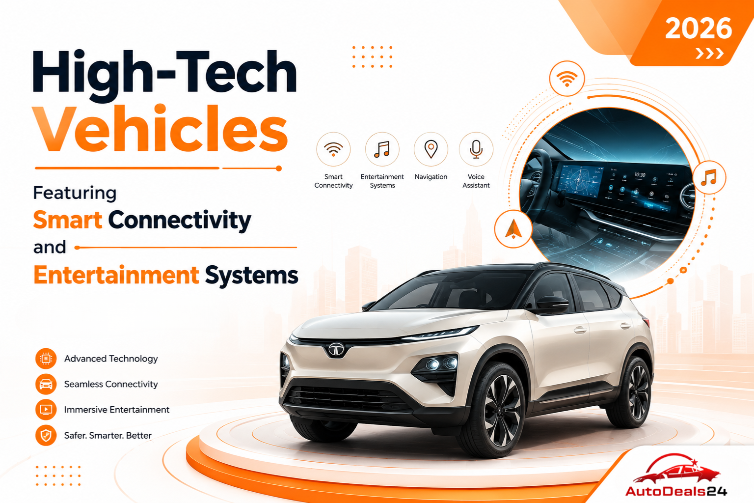 High-Tech Vehicles Featuring Smart Connectivity and Entertainment Systems