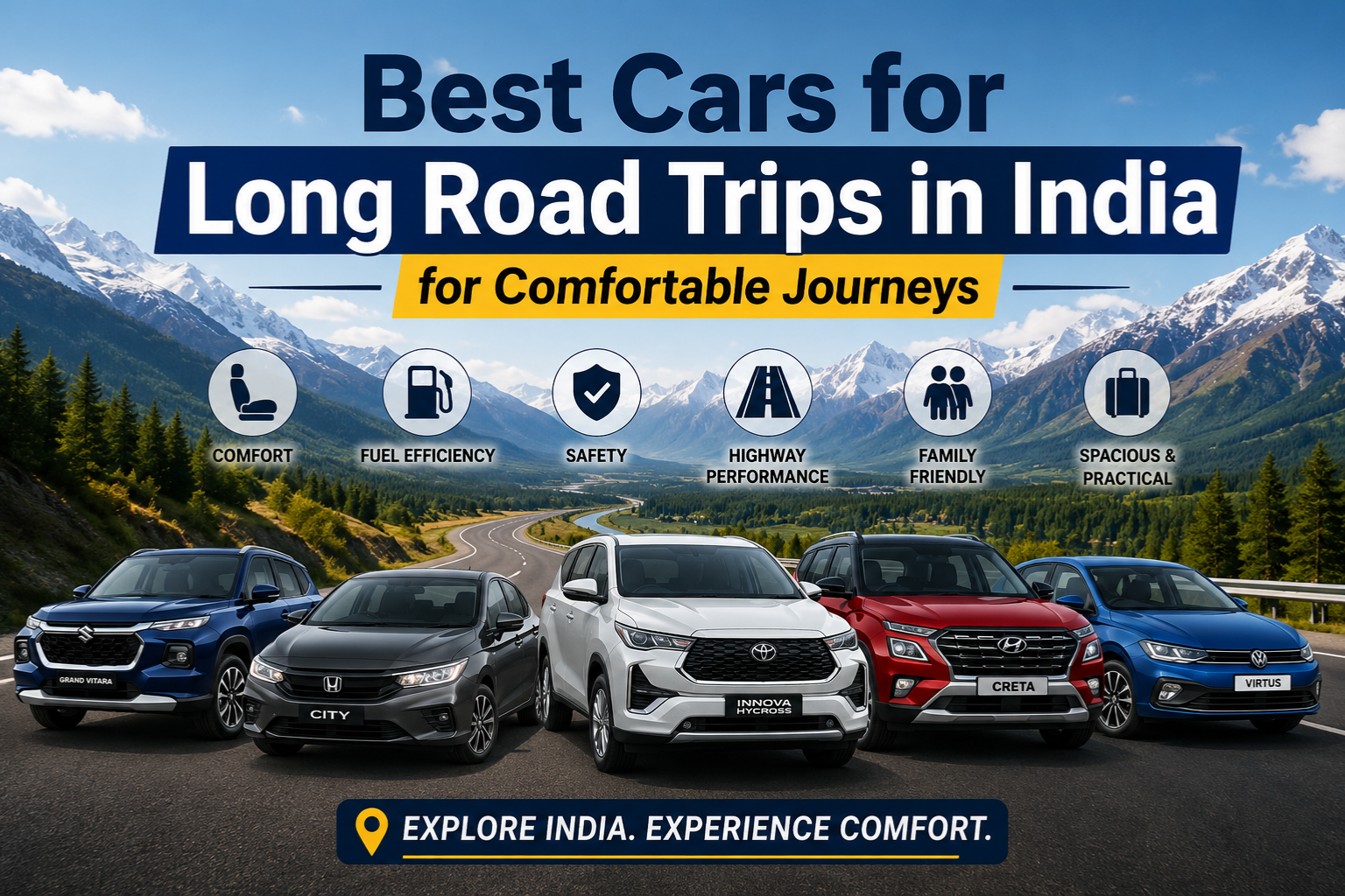 Comfortable cars for long drives